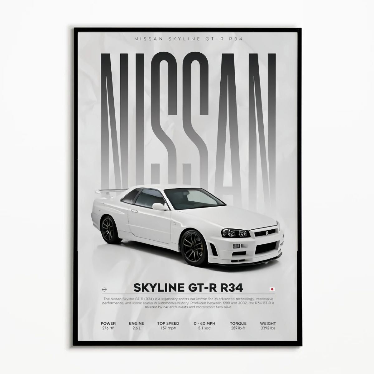 Nissan Skyline GT-R R34 Premium Poster