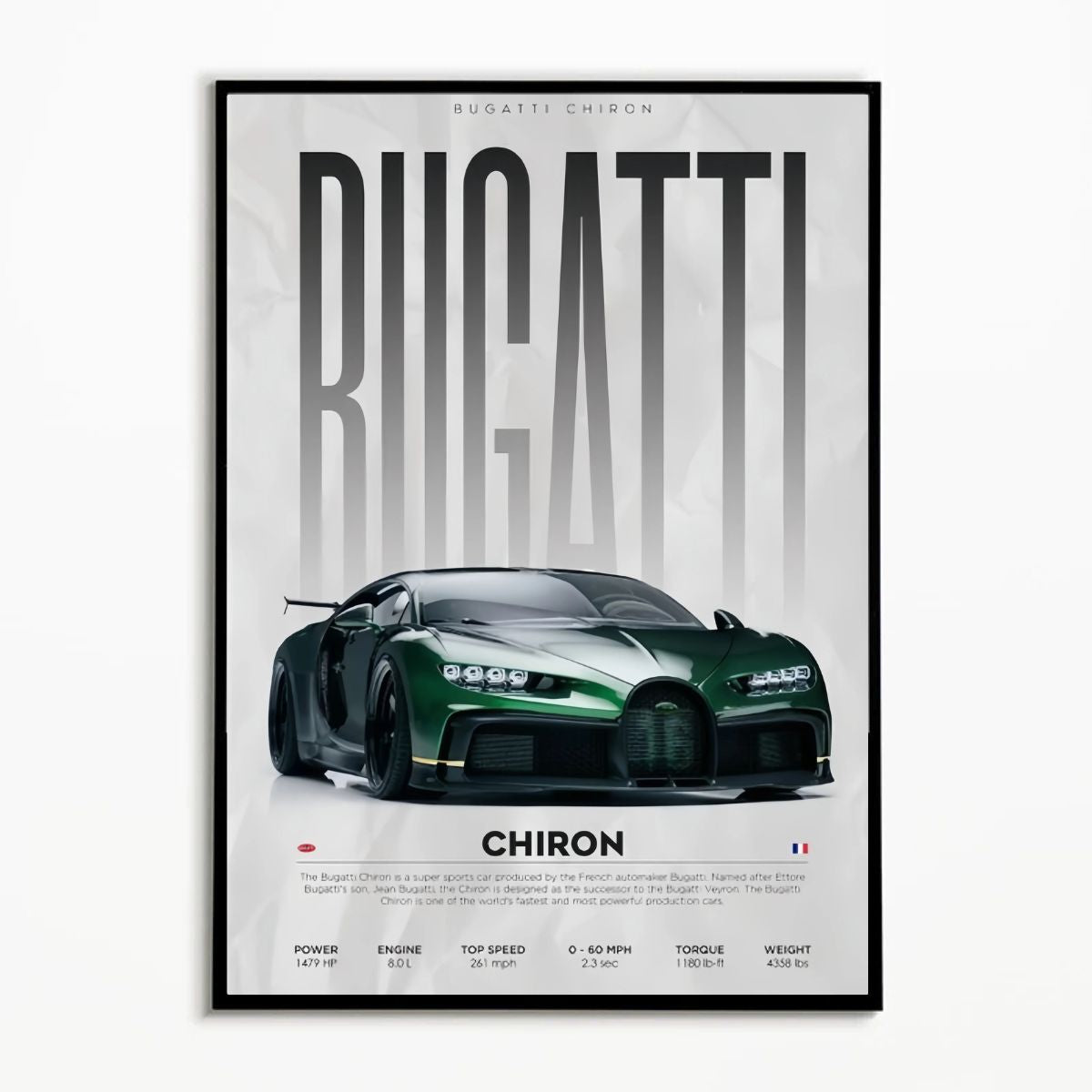 Bugatti Chiron Premium Poster