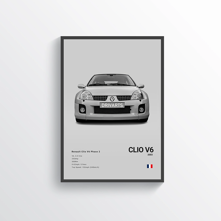 Renault Clio V6 2003 Classic Poster