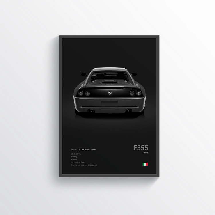 Ferrari F355 Berlinetta 1994 Classic Poster