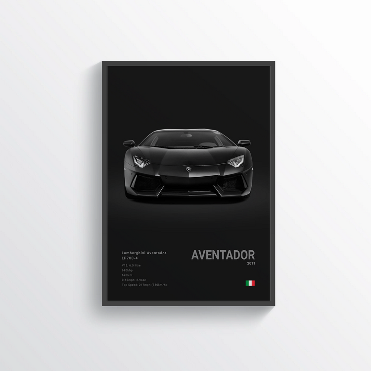 Lamborghini Aventador LP700-4 2011 Classic Poster