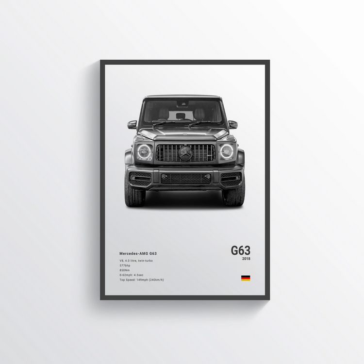 Mercedes Classe G63 2018 Classic Poster