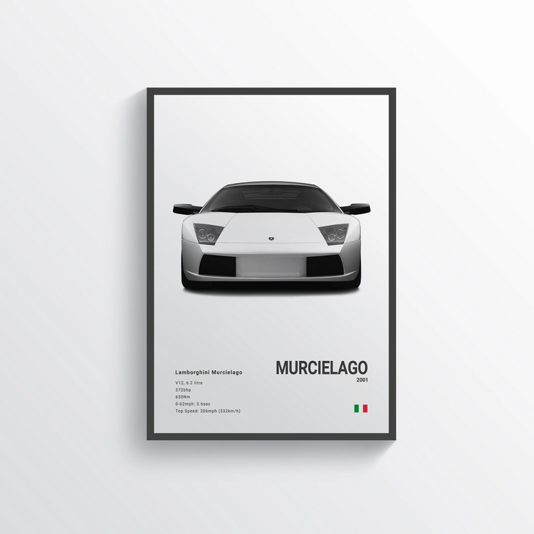 Lamborghini Murcielago 2001 Classic Poster