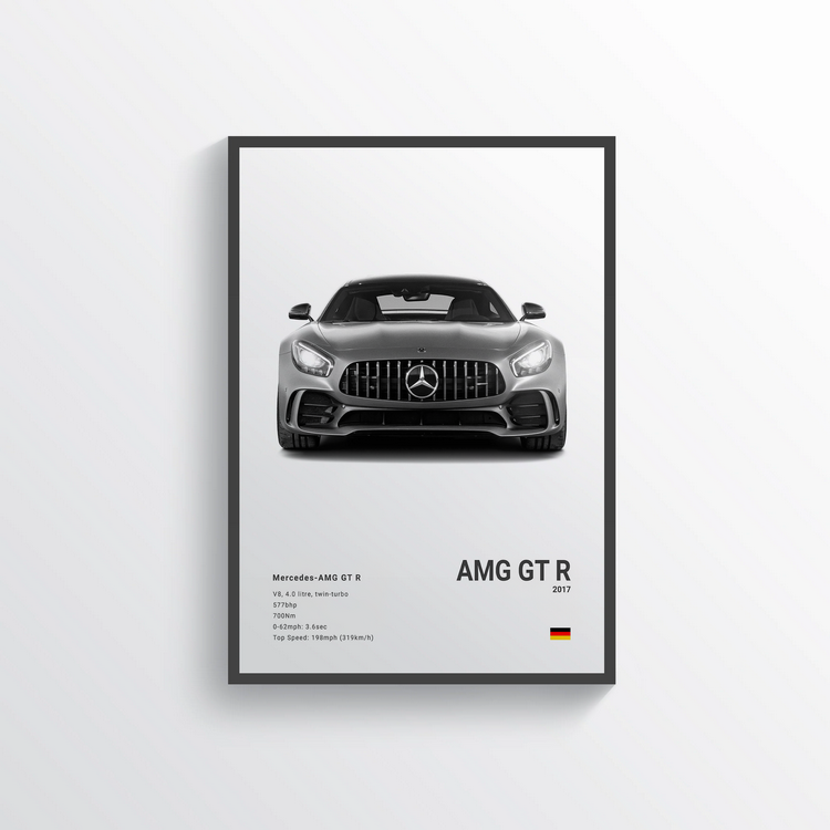 Mercedes AMG GT R 2017 Classic Poster