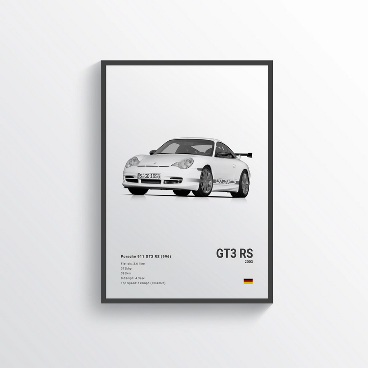 Porsche 911 GT3 RS 2003 Classic Poster