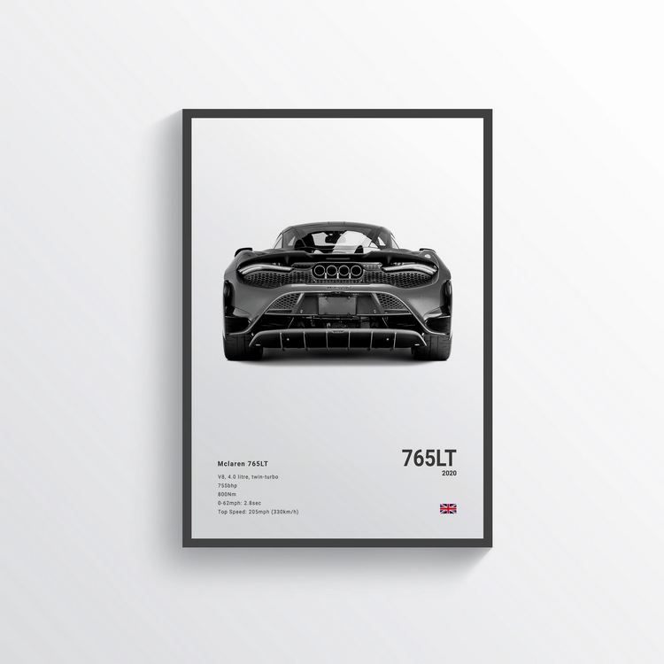 McLaren 765LT 2020 n°2 Classic Poster