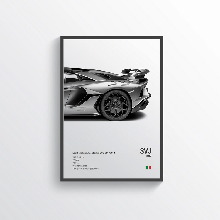 Lamborghini Aventador SVJ LP 770-4 2019 n°2 Classic Poster