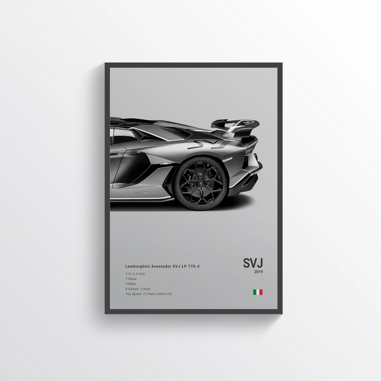 Lamborghini Aventador SVJ LP 770-4 2019 n°2 Classic Poster
