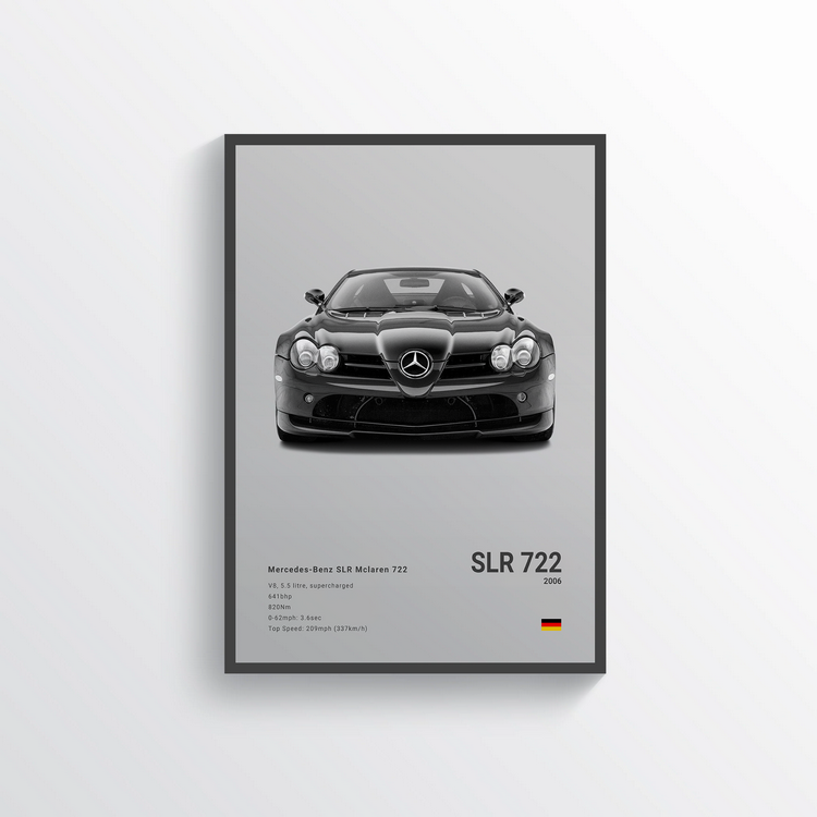 Mercedes SLR McLaren 722 2006 Classic Poster