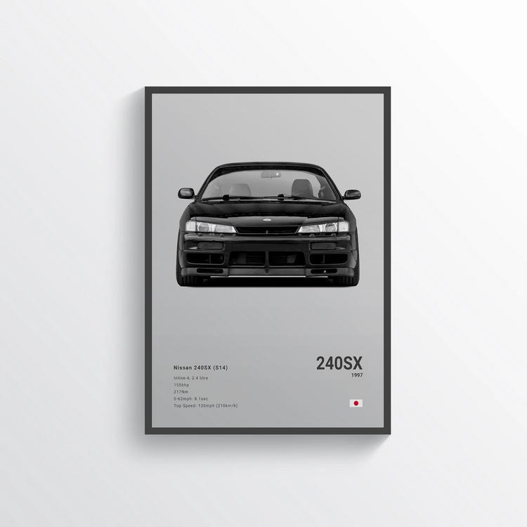 Affiche classique Nissan S14 240SX 1997