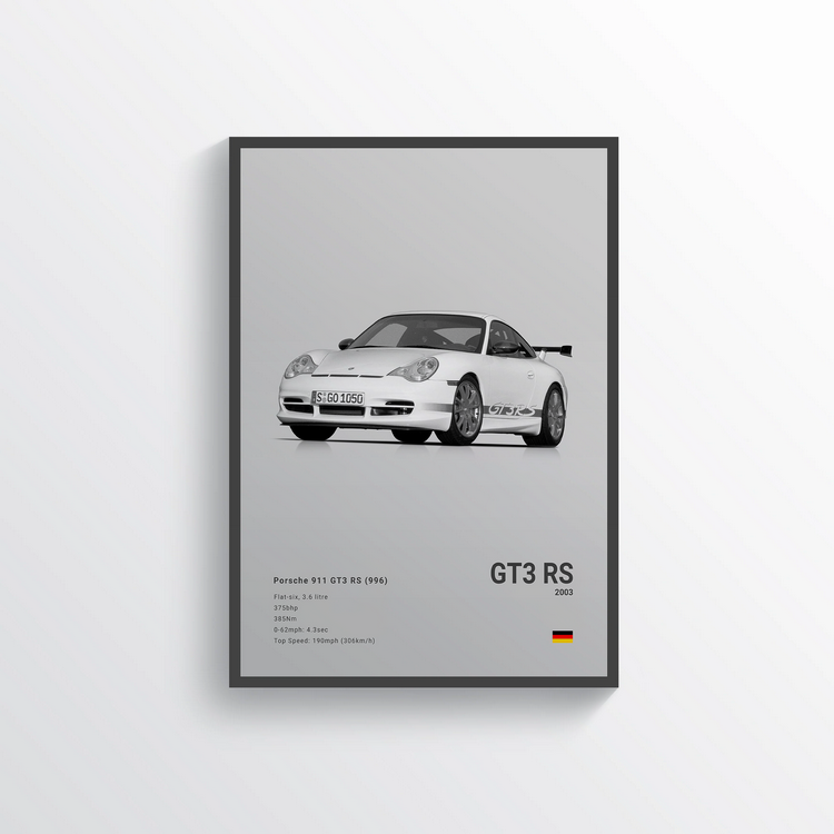 Porsche 911 GT3 RS 2003 Classic Poster