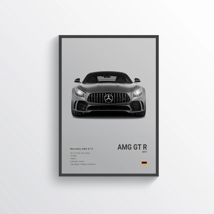 Mercedes AMG GT R 2017 Classic Poster