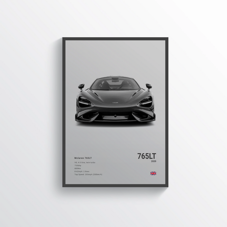 McLaren 765LT 2020 Classic Poster