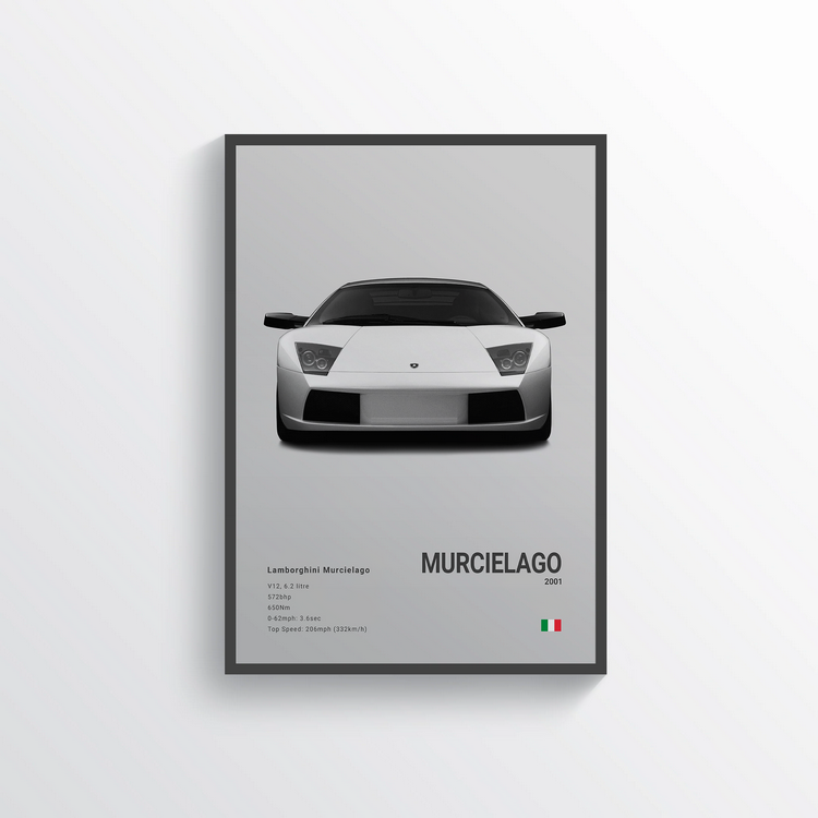 Lamborghini Murcielago 2001 Classic Poster