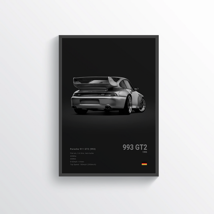 Porsche 993 GT2 Classic Poster