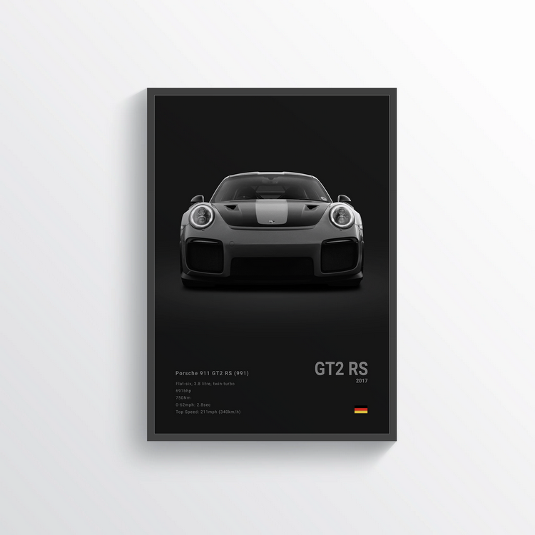 Porsche 911 GT2 RS 2017 Classic Poster