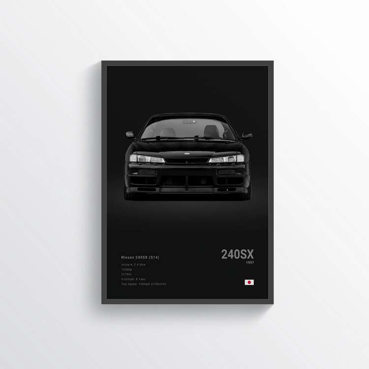 Affiche classique Nissan S14 240SX 1997