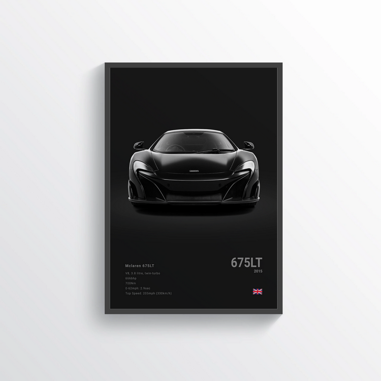 McLaren 675LT 2015 Classic Poster