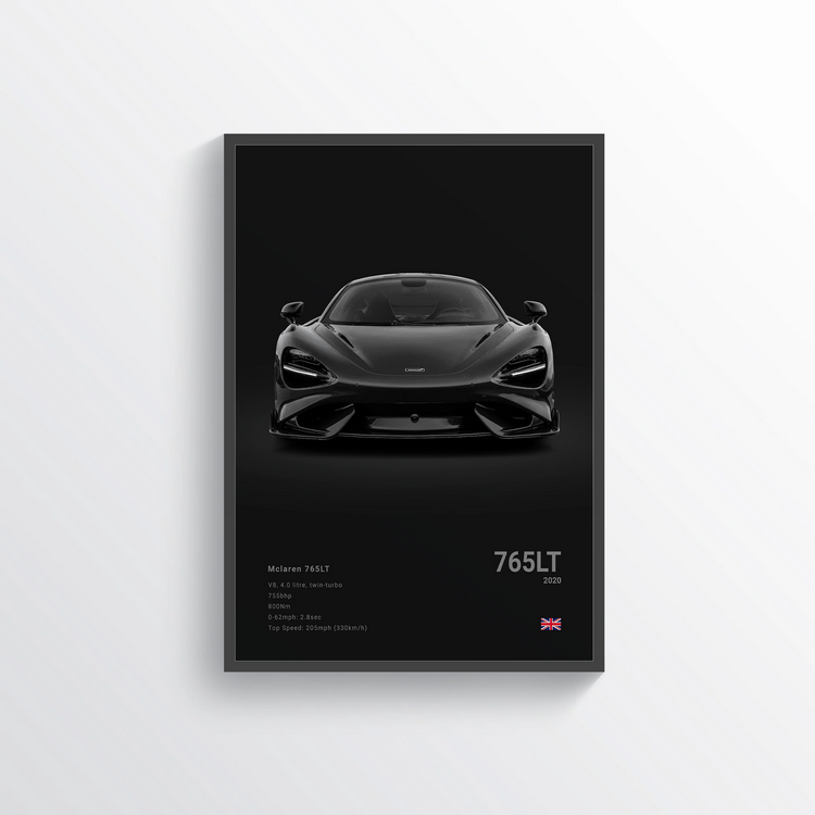 McLaren 765LT 2020 Classic Poster