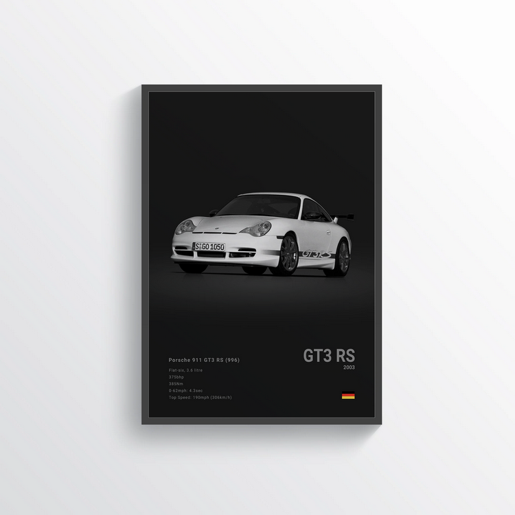 Porsche 911 GT3 RS 2003 Classic Poster