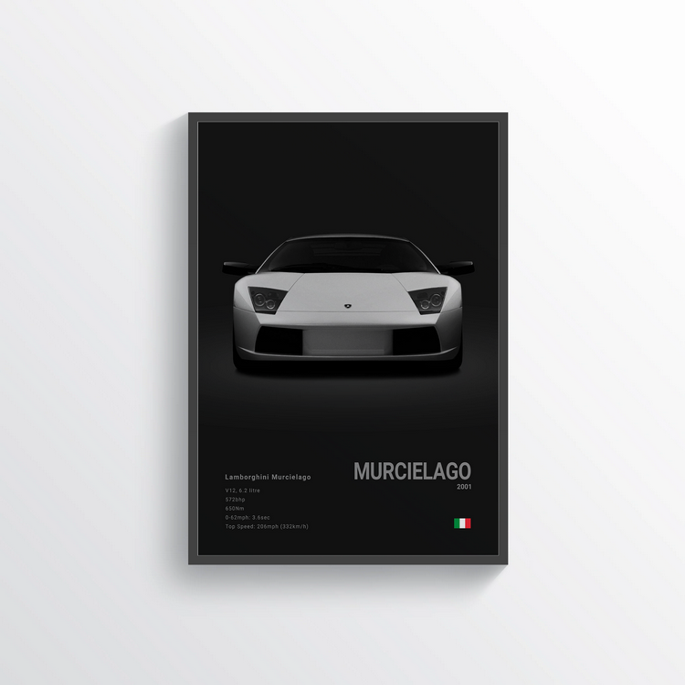 Lamborghini Murcielago 2001 Classic Poster