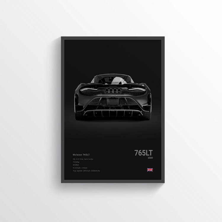 McLaren 765LT 2020 n°2 Classic Poster