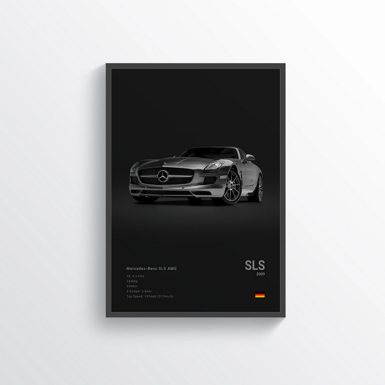 Mercedes SLS AMG 2009 Classic Poster