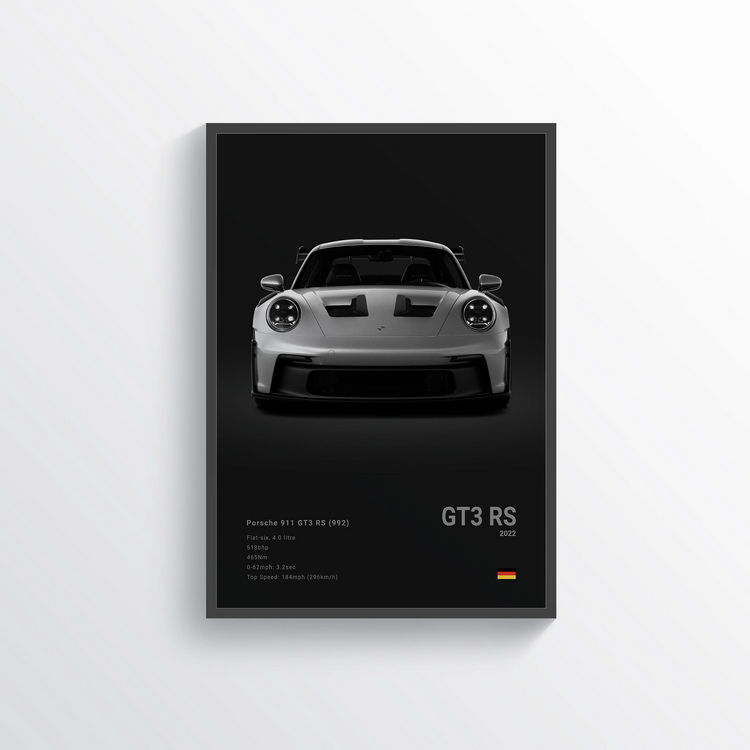 Porsche 911 GT3 RS 2022 n°2 Classic Poster