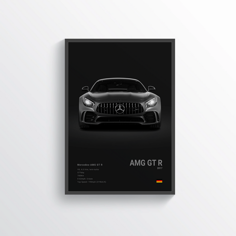 Mercedes AMG GT R 2017 Classic Poster