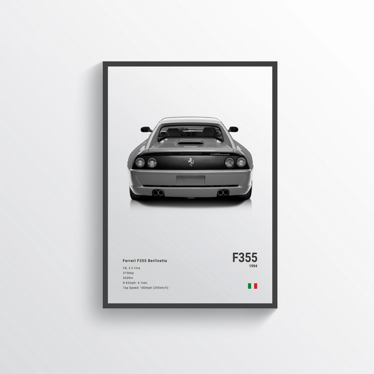 Ferrari F355 Berlinetta 1994 Classic Poster