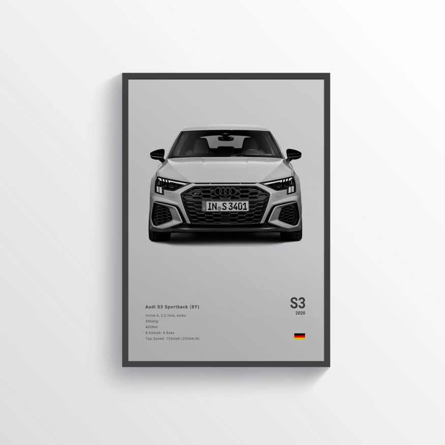 Audi S3 Sportback 2020 Classic Poster