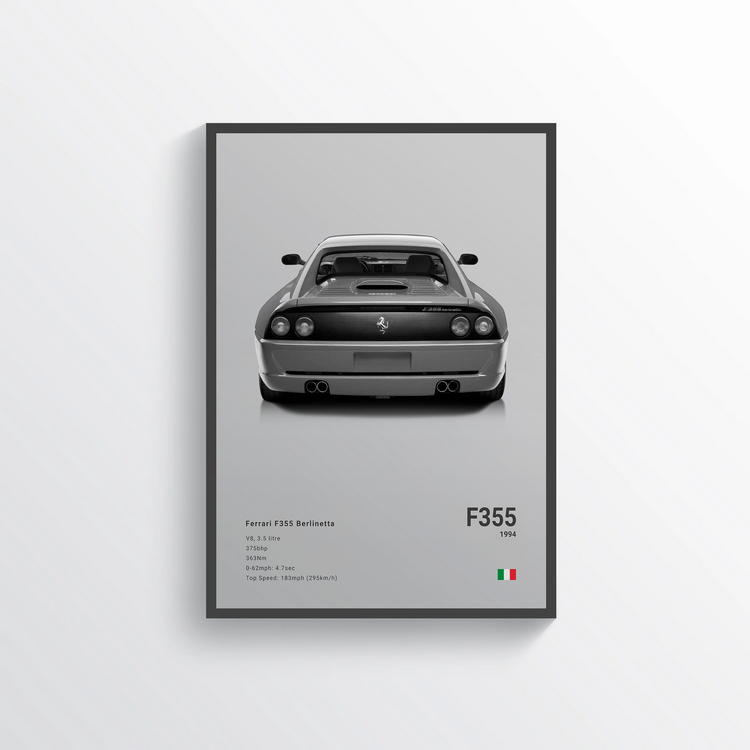 Ferrari F355 Berlinetta 1994 Classic Poster