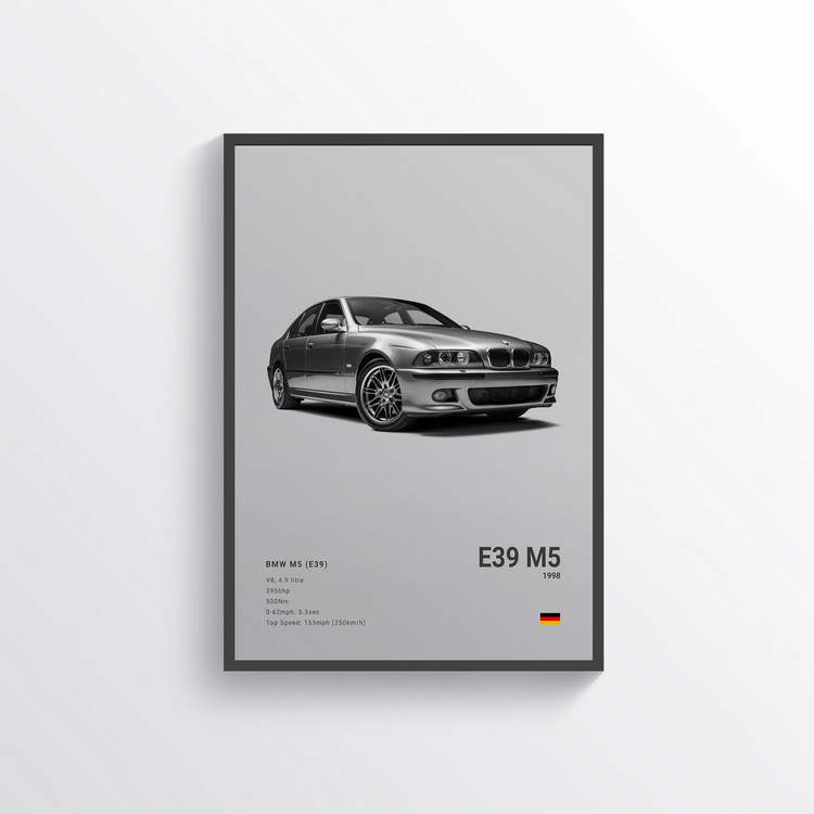 BMW M5 E39 1998 Classic Poster