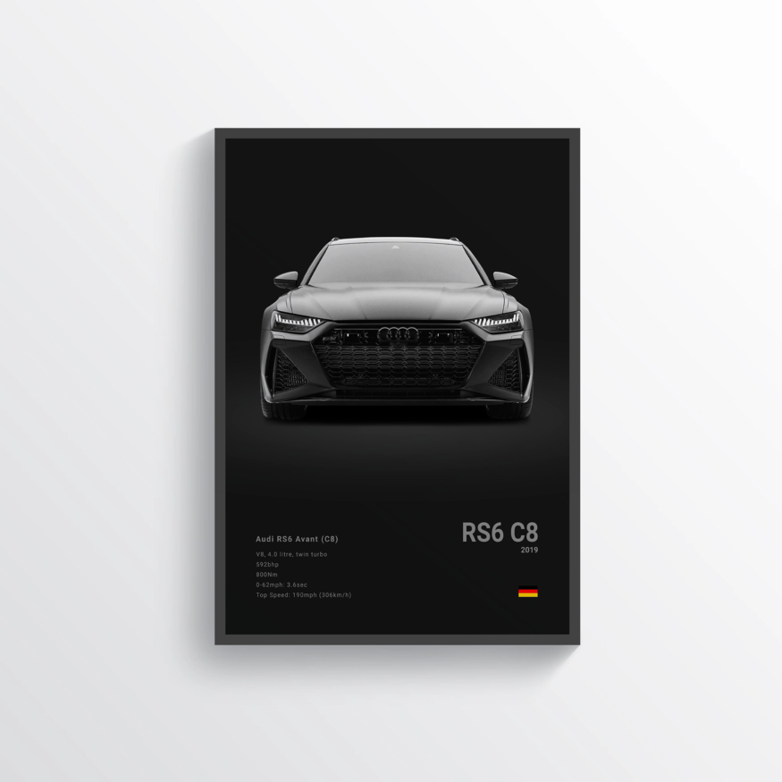 Audi RS6 Avant C8 2019 Classic Poster
