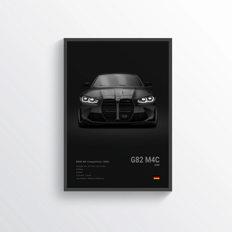 BMW M4 G82 Compétition 2020 Classic Poster