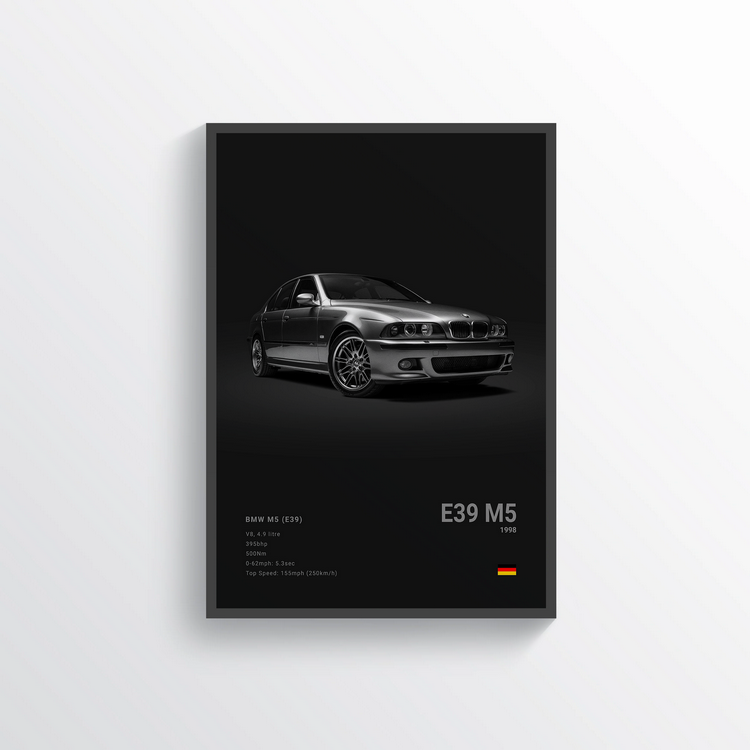 BMW M5 E39 1998 Classic Poster