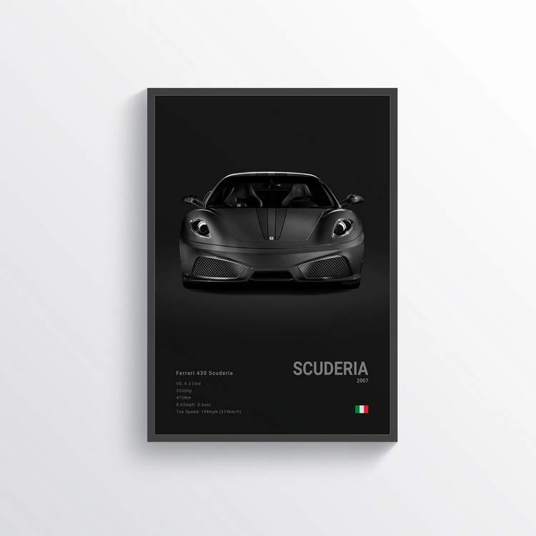 Ferrari 430 Scuderia 2007 Classic Poster