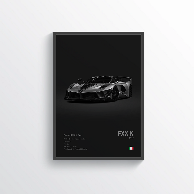 Ferrari FXX K Evo 2017 Classic Poster
