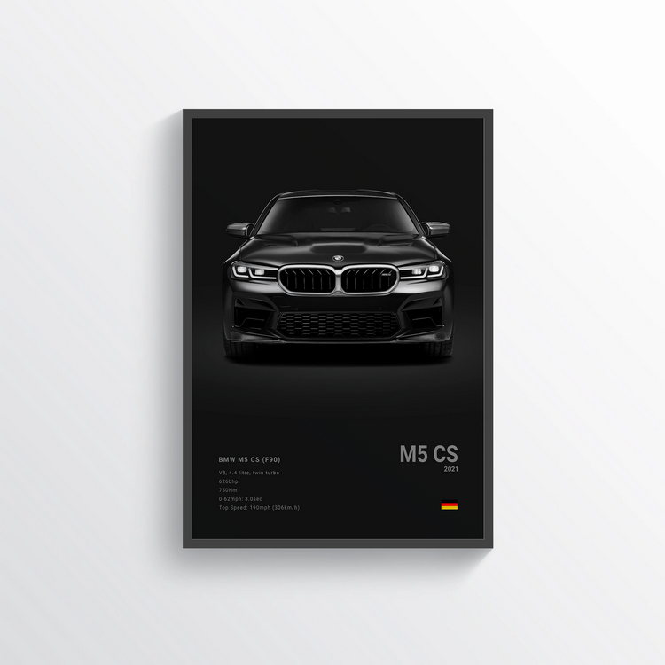 BMW M5 F90 CS 2021 Classic Poster