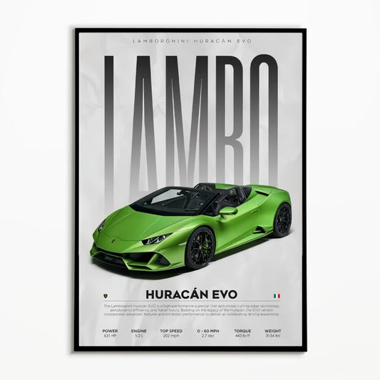 Affiche Premium Lamborghini Huracan EVO