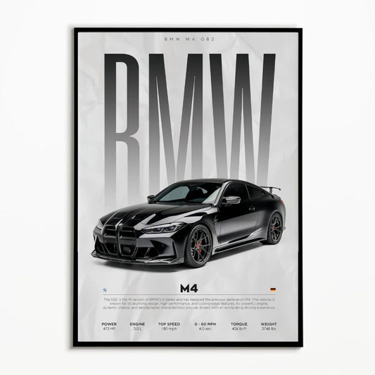 BMW M4 Premium Poster