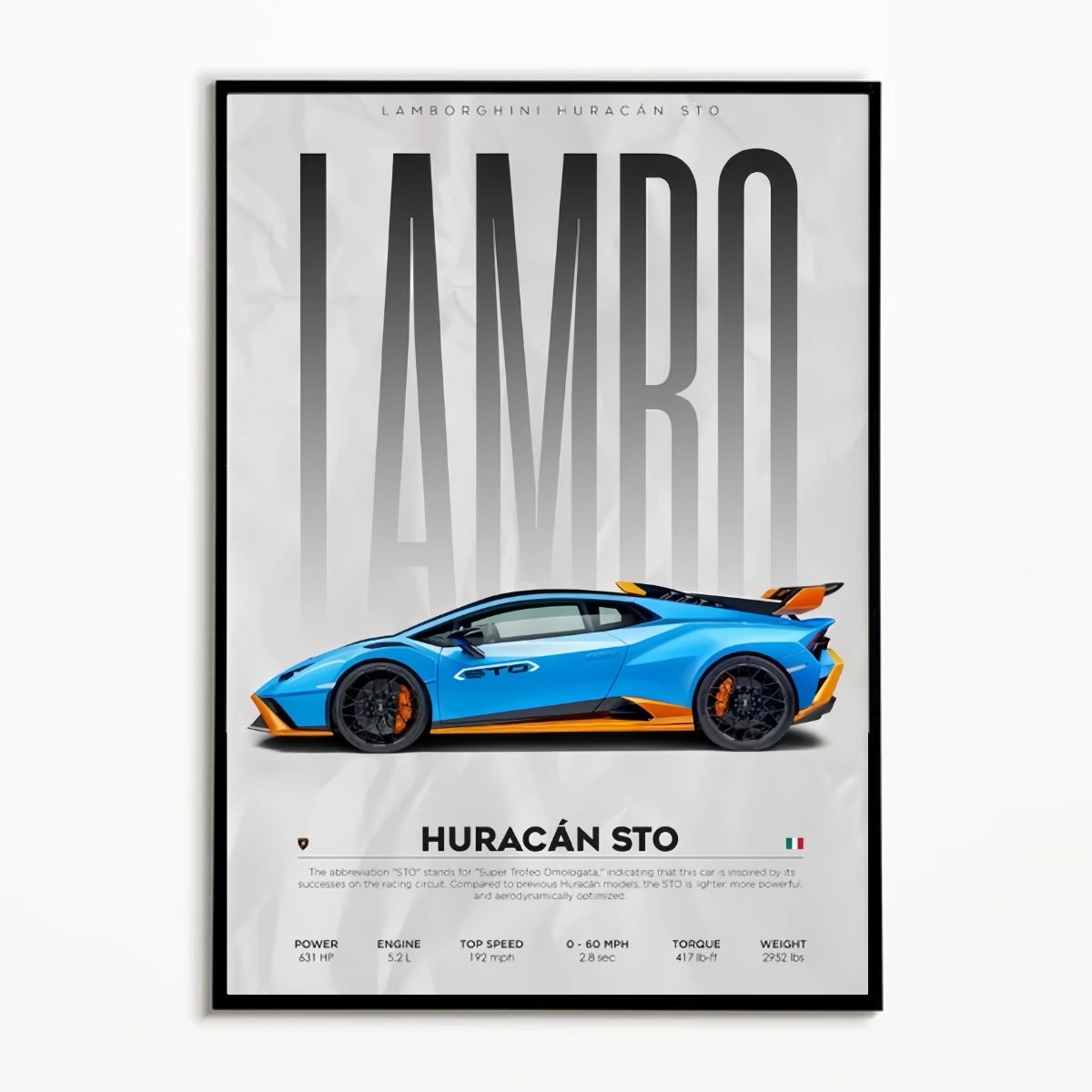 Lamborghini Huracan STO Premium Poster
