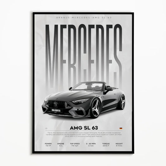 Mercedes AMG SL63 Premium Poster