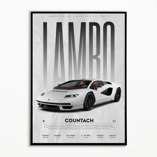 Lamborghini Countach Premium Poster
