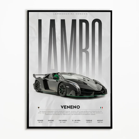 Lamborghini Veneno Premium Poster