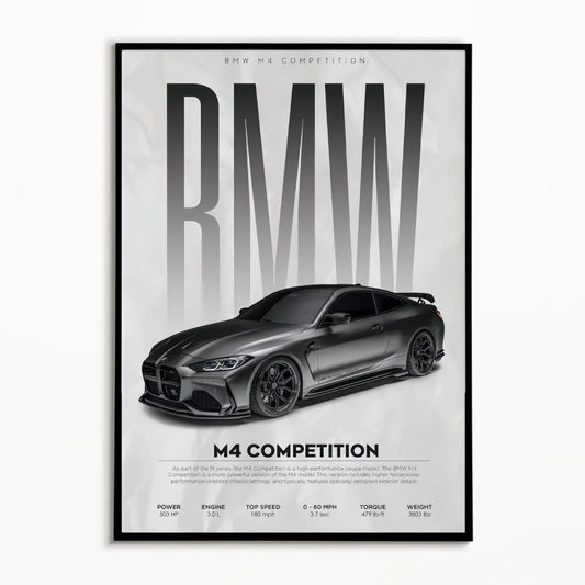 BMW M4 Competition Premium Poster