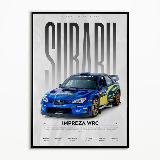 Subaru Impreza WRC Premium Poster