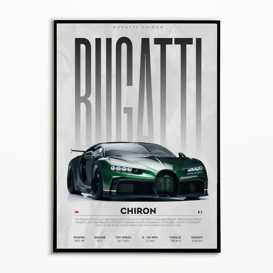 Bugatti Chiron Premium Poster