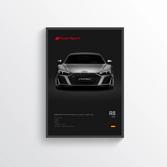 Audi R8 V10 performance quattro 2018 Classic Poster