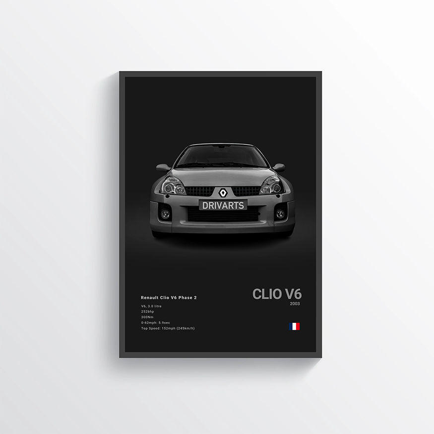 Renault Clio V6 2003 Classic Poster